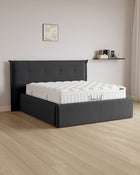 Bett mit XXL Stauraum Soho in Samt