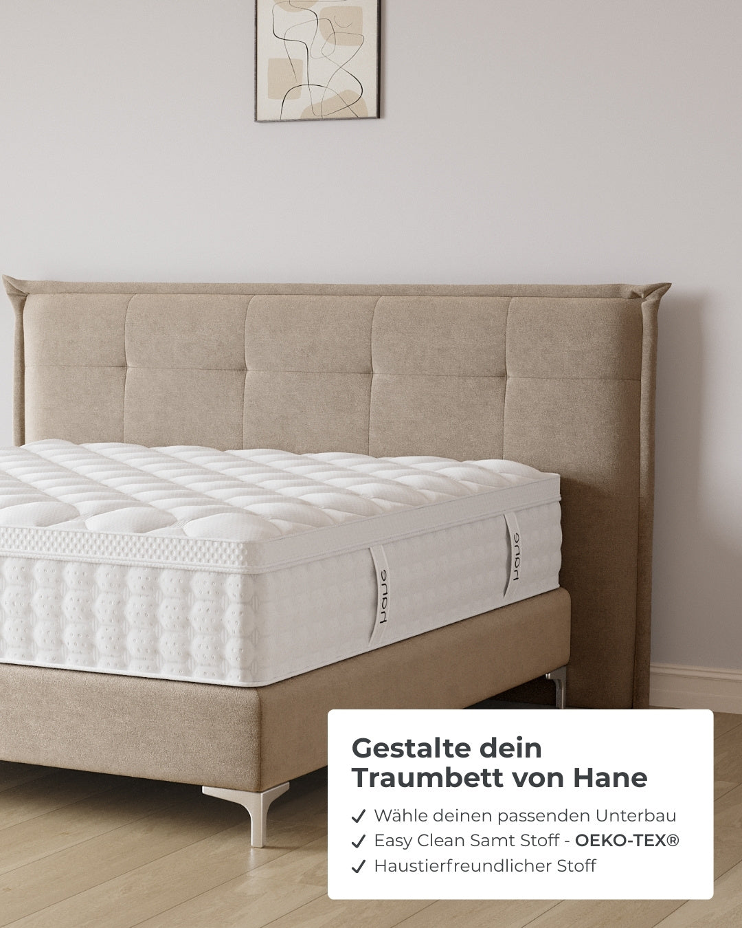 Boxspringbett Soho in Samt