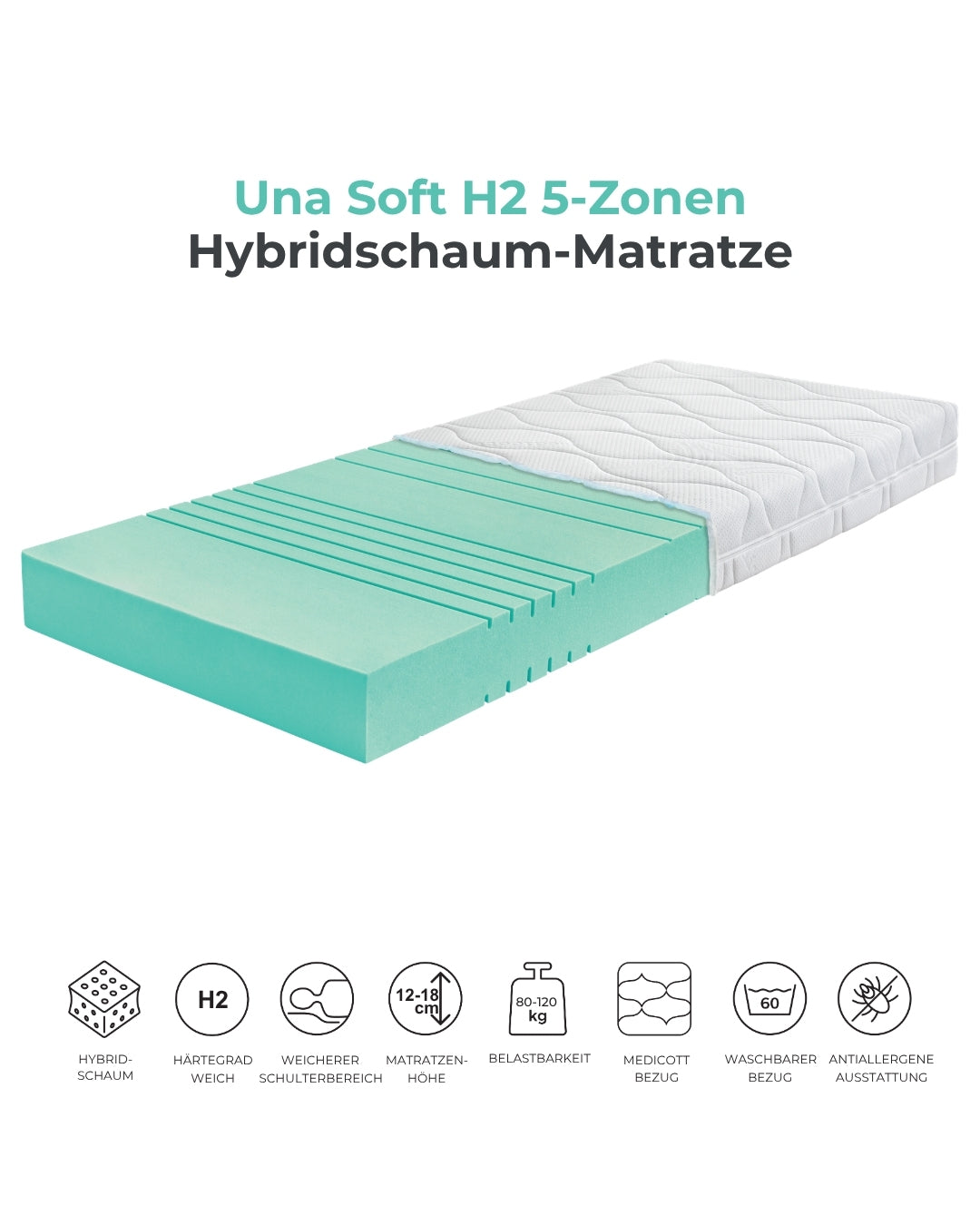 Ahorn™ Una Hybridmatratze – Weich