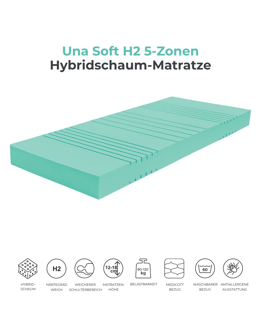Ahorn™ Una Hybridmatratze – Weich