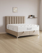 Bett mit Stauraum Vertical in Samt