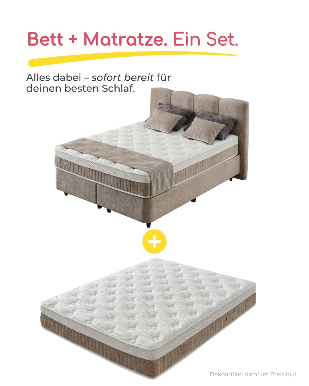 Bett mit Matratze Zen
