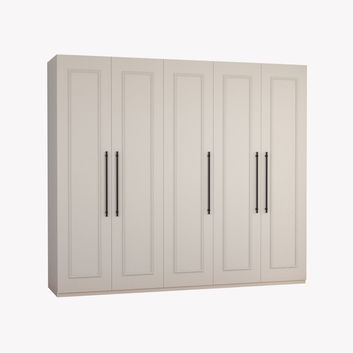 Drehtürenschrank NAOMI - 5-Türer 250 cm Breite mit Premium Interior