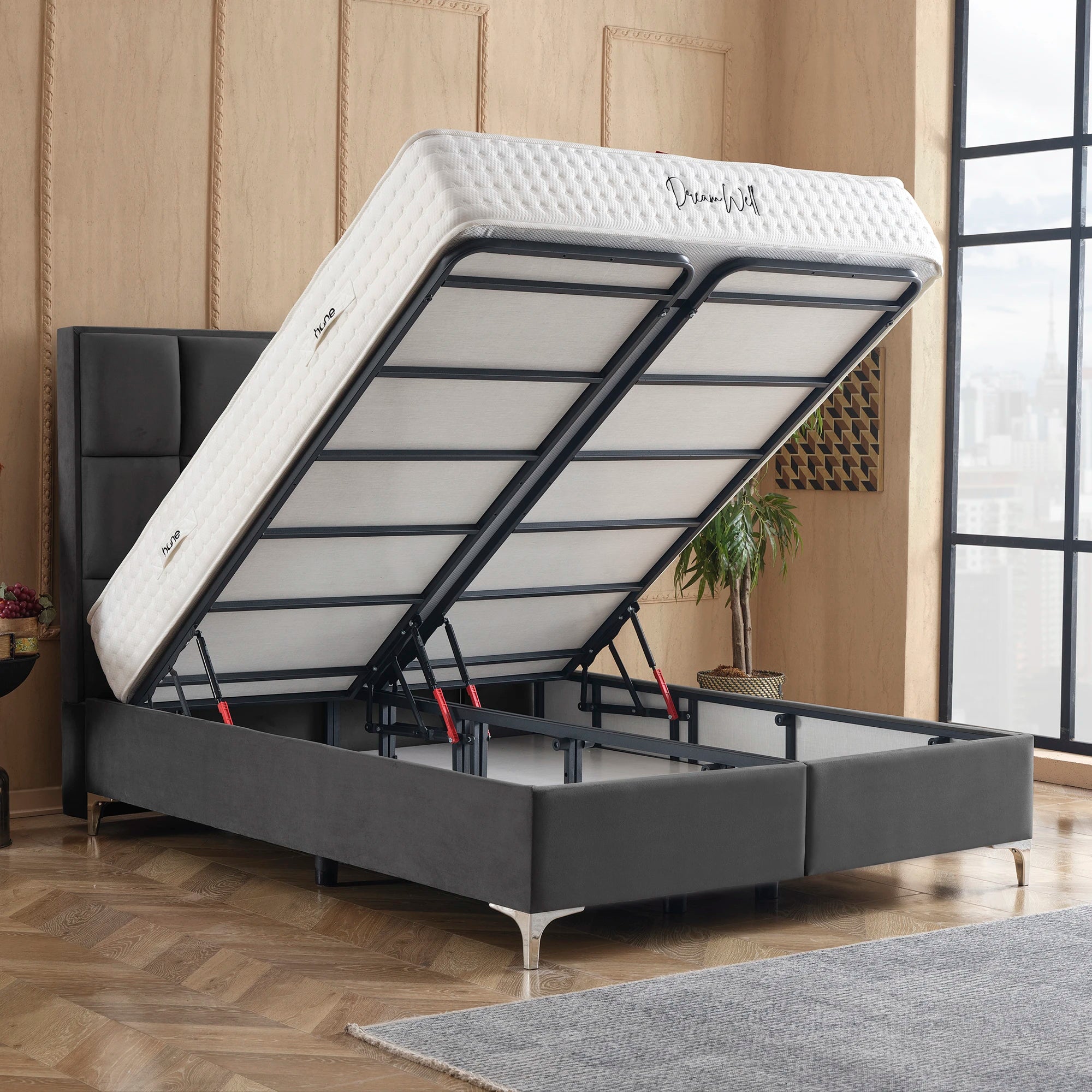 Posteľ s úložným priestorom CASTLE