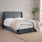 Designer Polsterbett mit Stauraum Leone