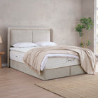 Designer Polsterbett mit Stauraum Leone