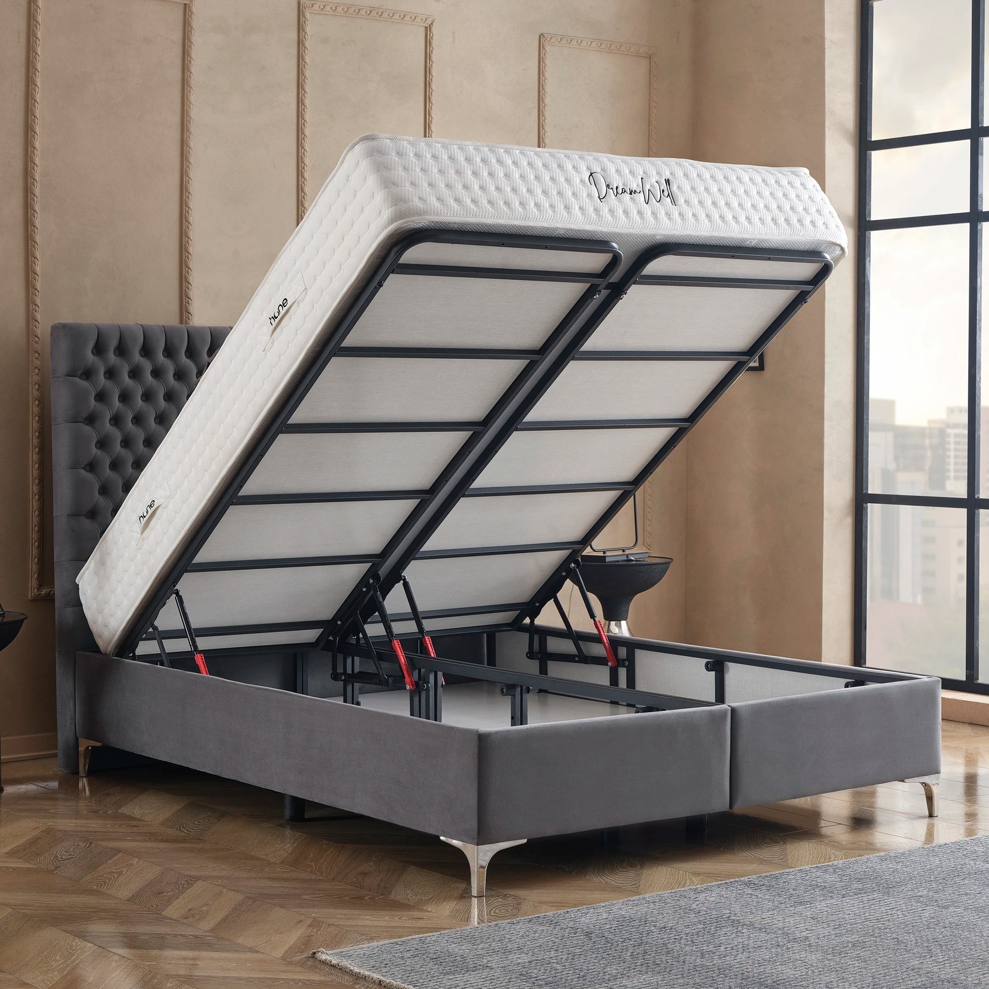 Bett mit Stauraum LONDON