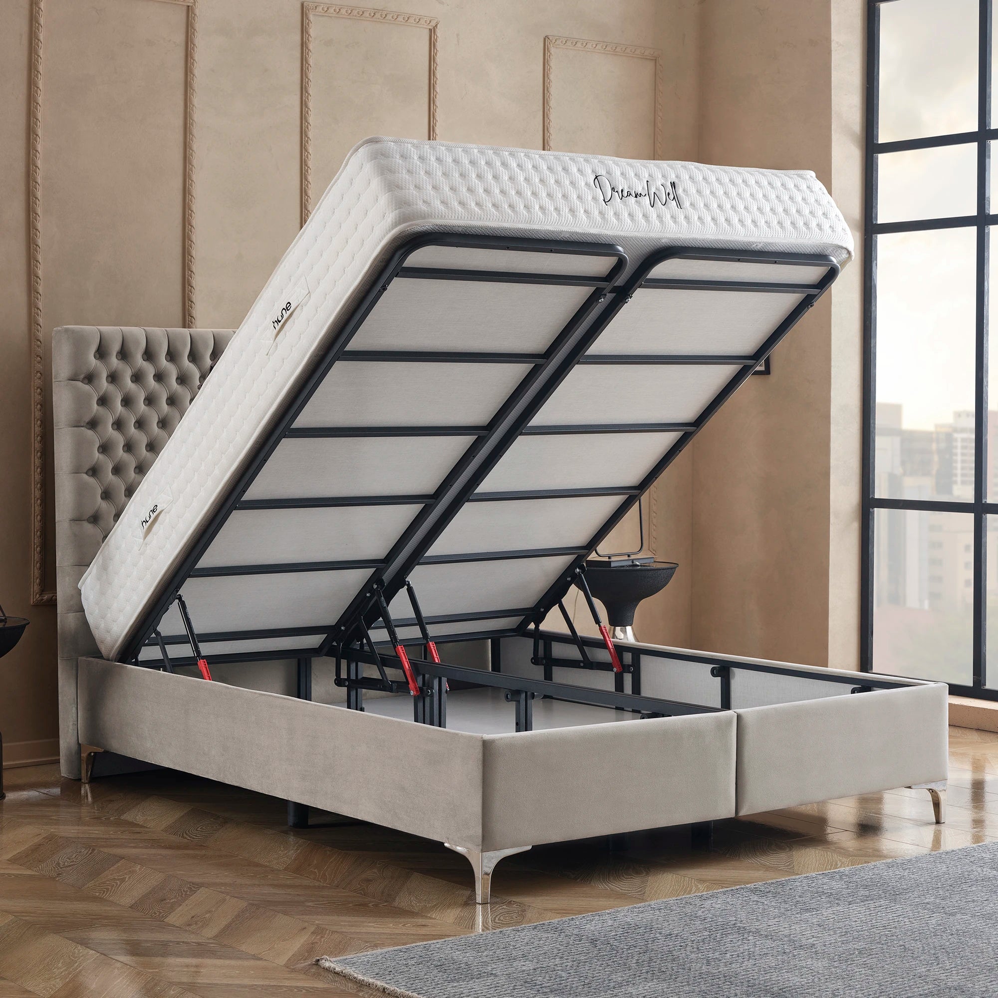 Bett mit Stauraum LONDON