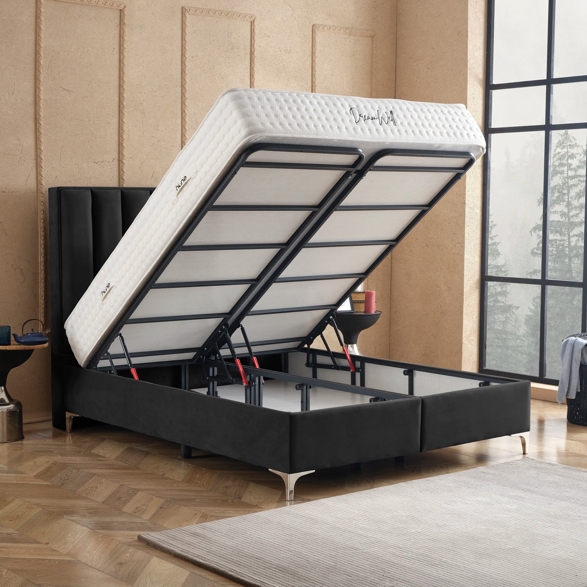 Posteľ s úložným priestorom VERTIKÁLNA