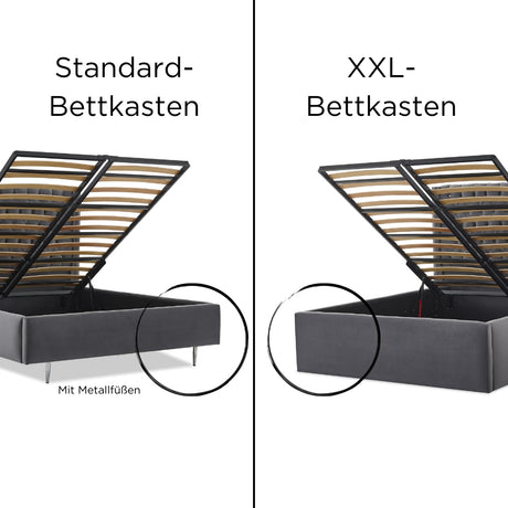 Bett mit Bettkasten VALENCIA - Hane Betten & Matratzen