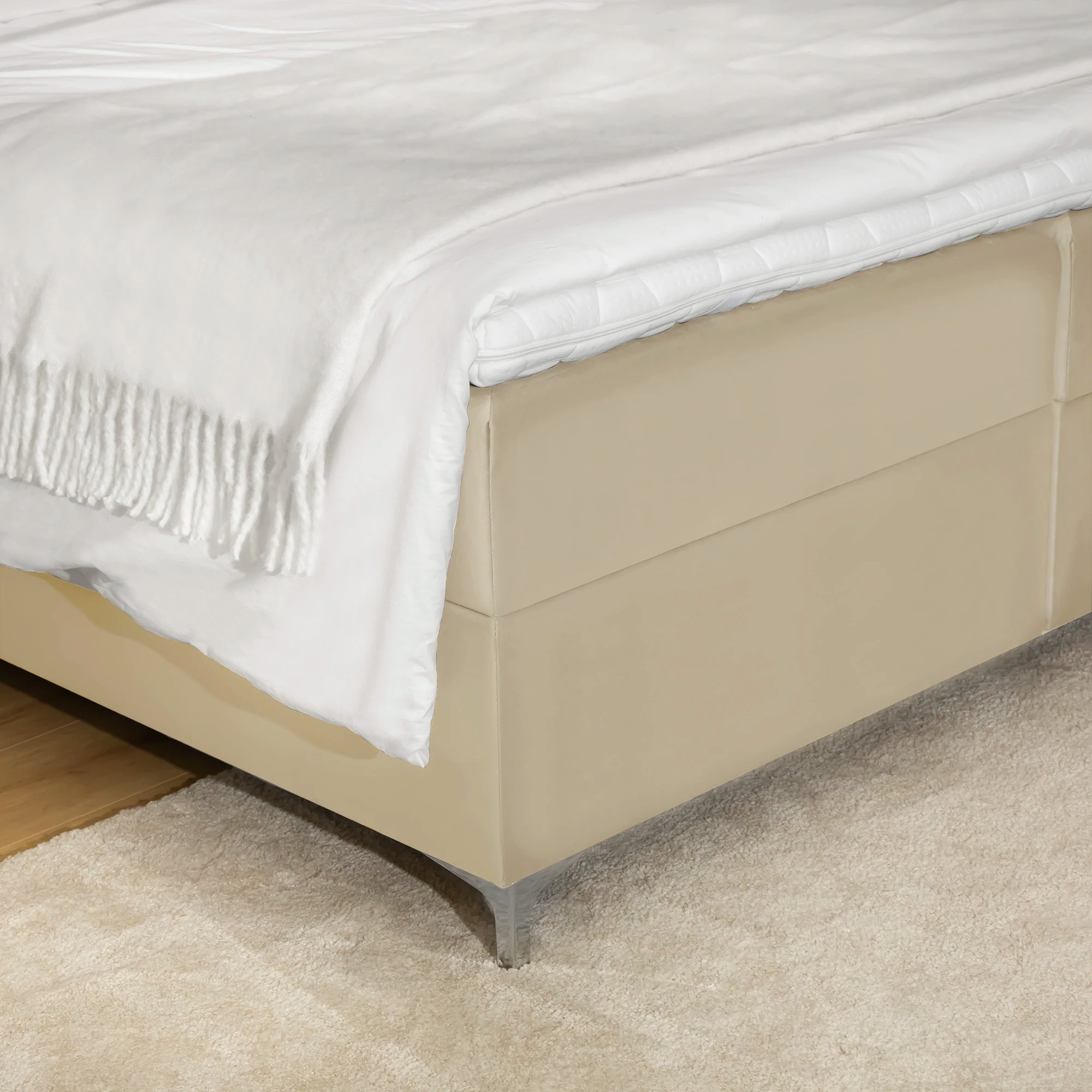 Boxsprinbett mit Stauraum MOZART