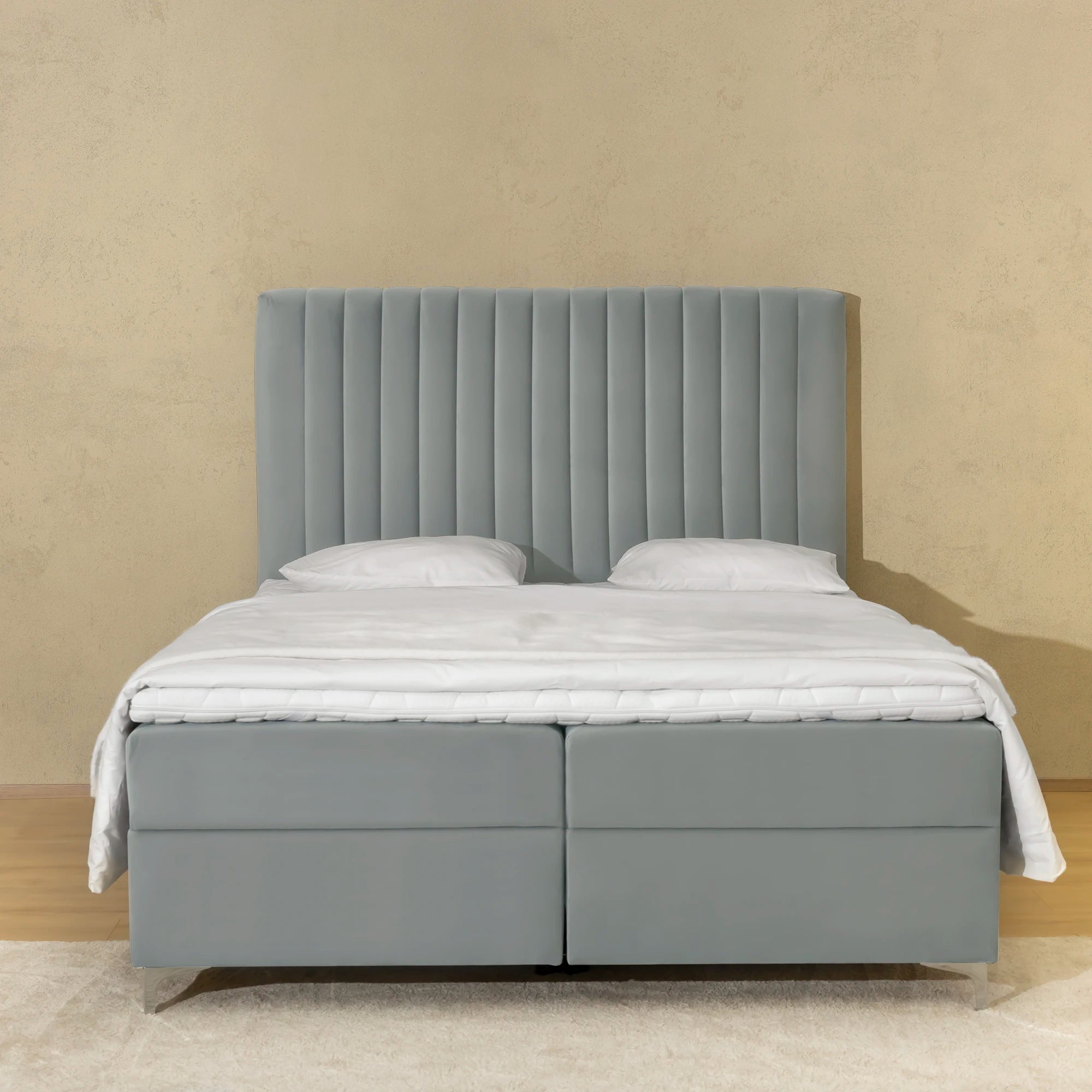 Boxsprinbett mit Stauraum MOZART