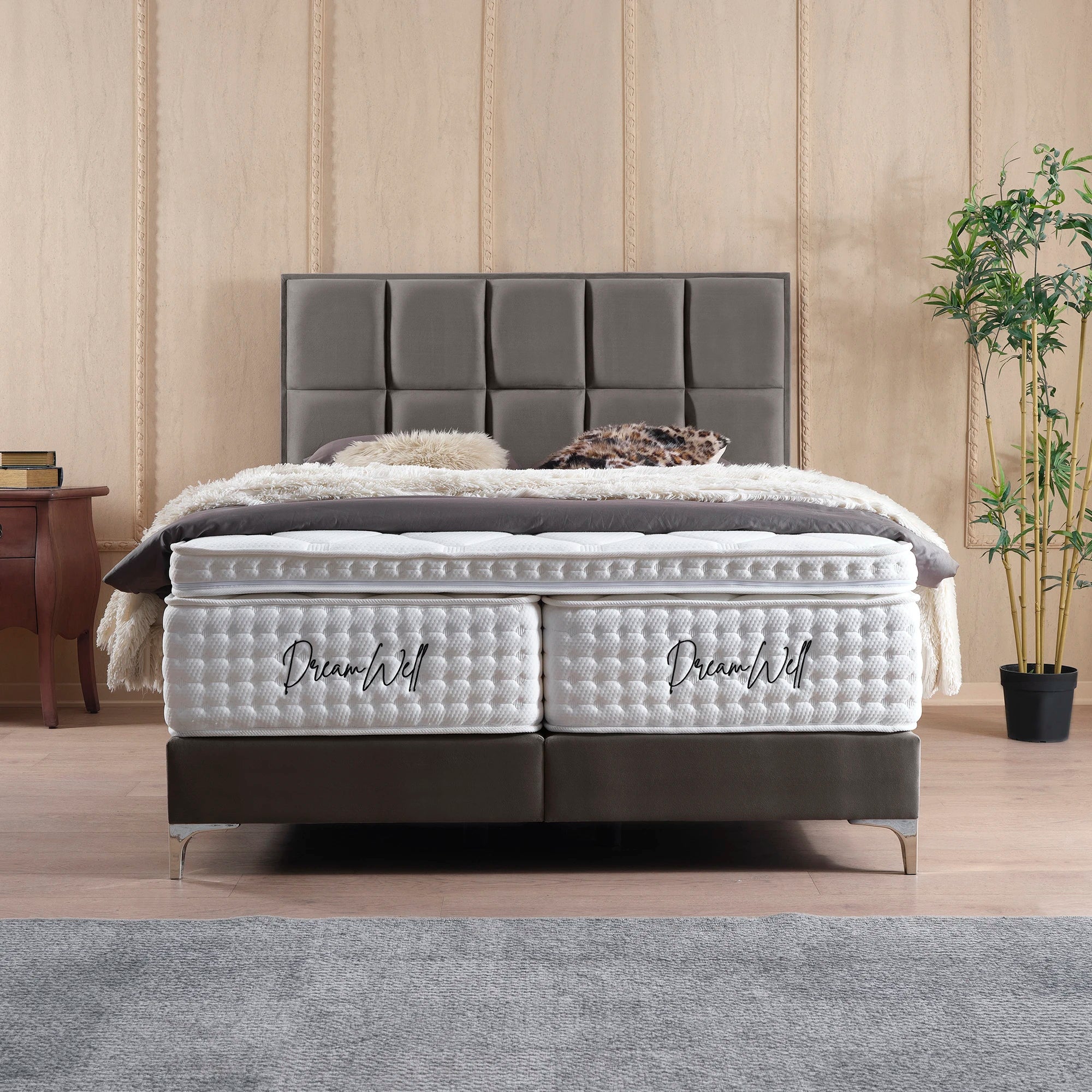 Posteľ s pružinovým boxom CASTLE