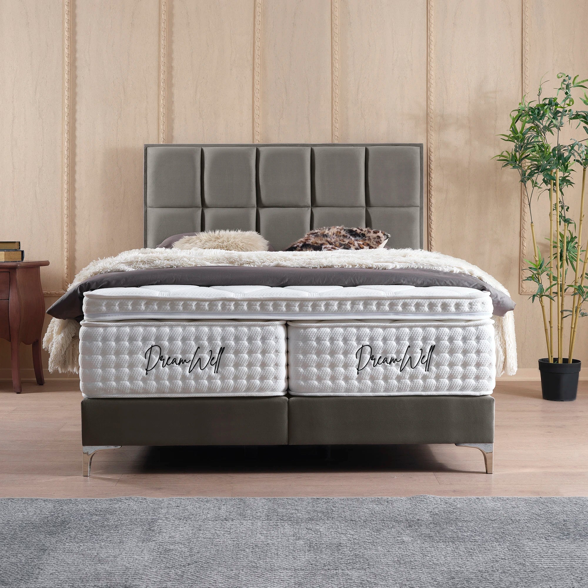 Posteľ s pružinovým boxom CASTLE