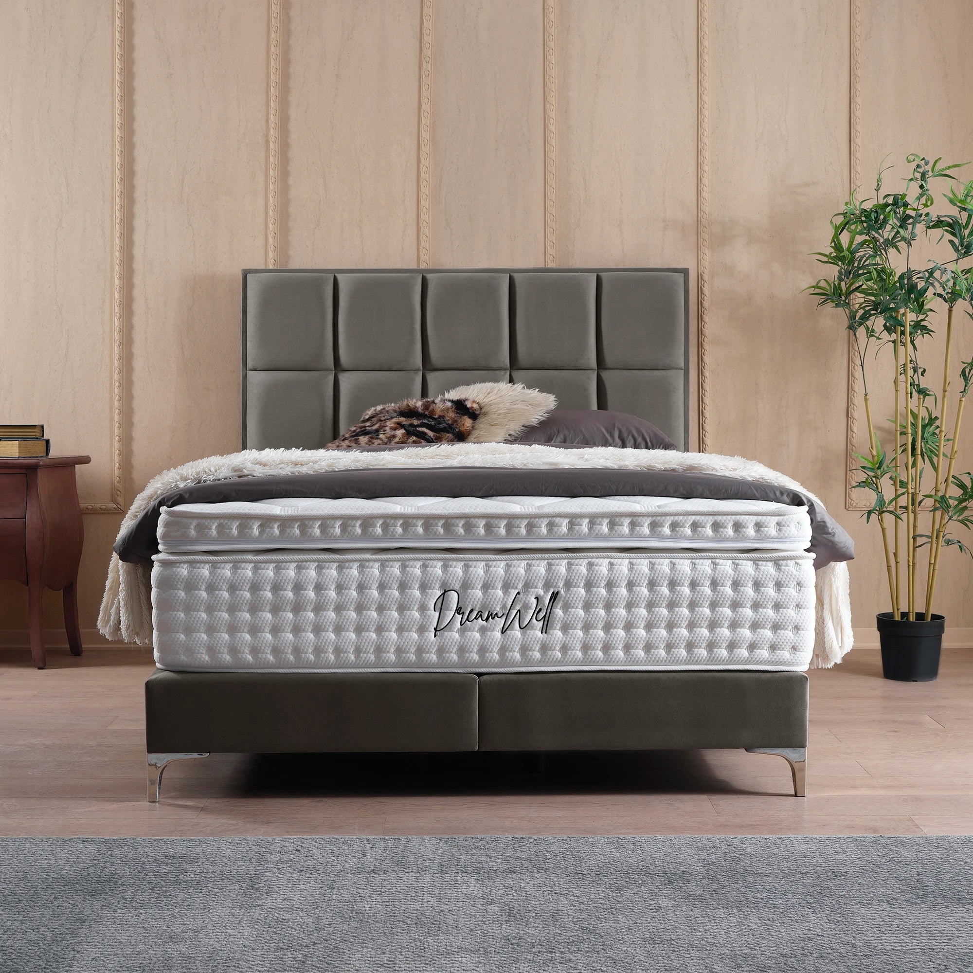 Posteľ s pružinovým boxom CASTLE