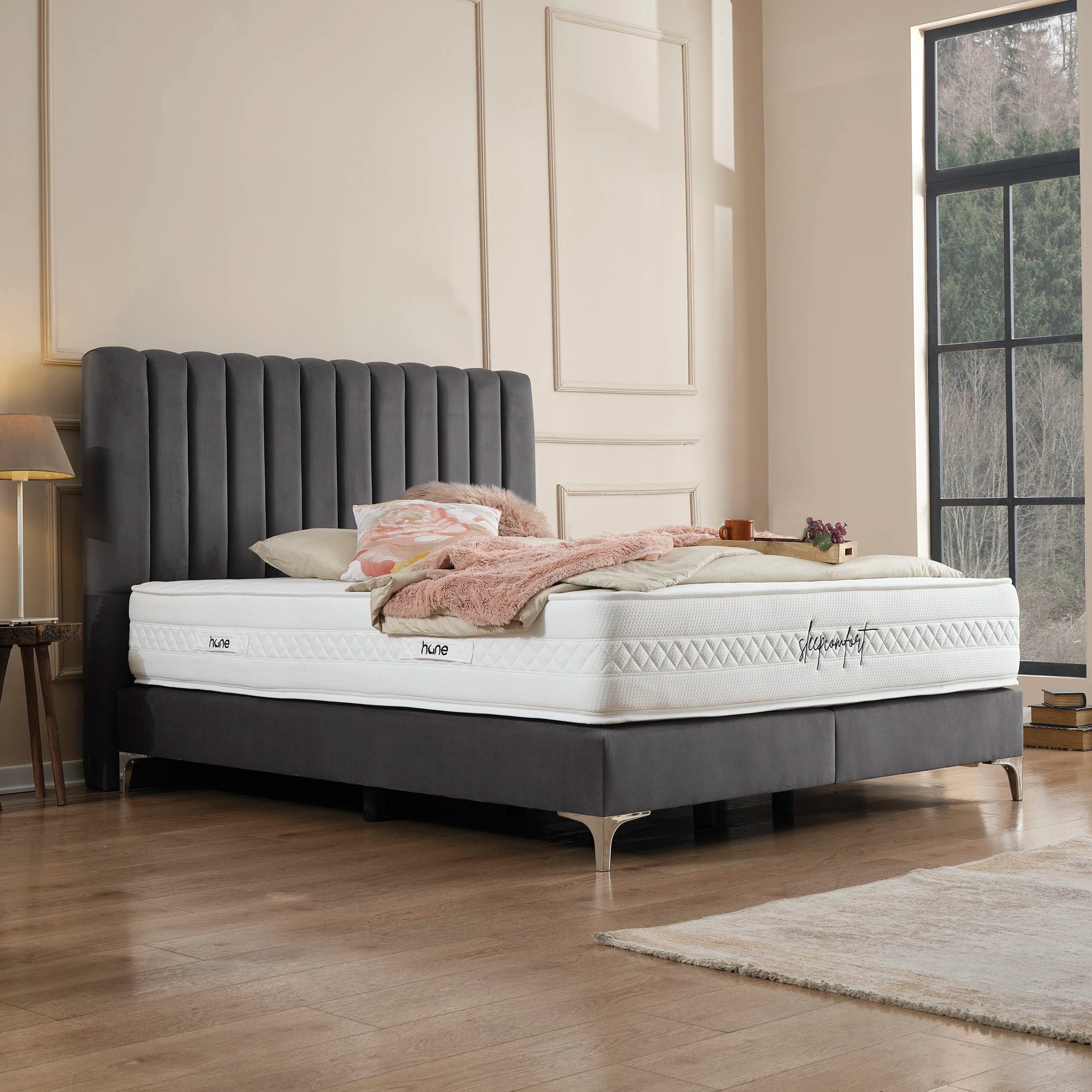 Posteľ s boxspringom DUBAJ