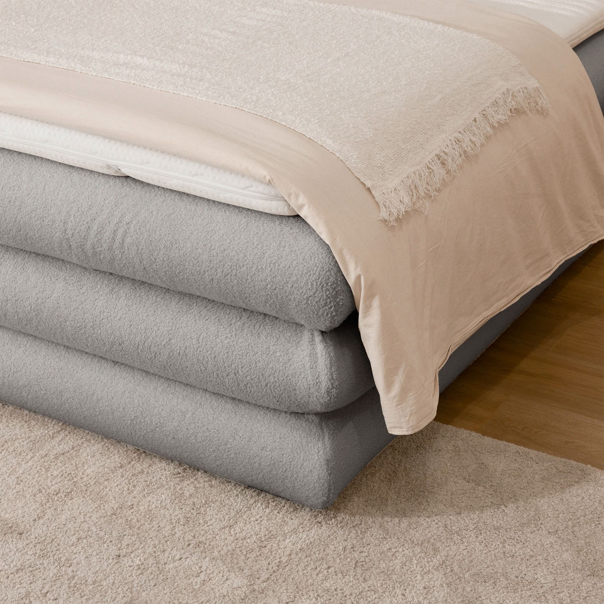 Boxspringbett mit Stauraum FLUFFY