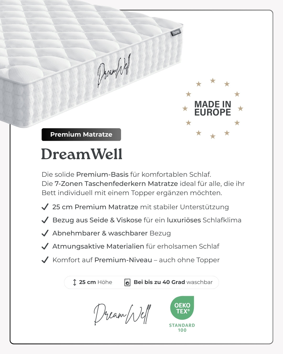 DreamWell Premium Matratze
