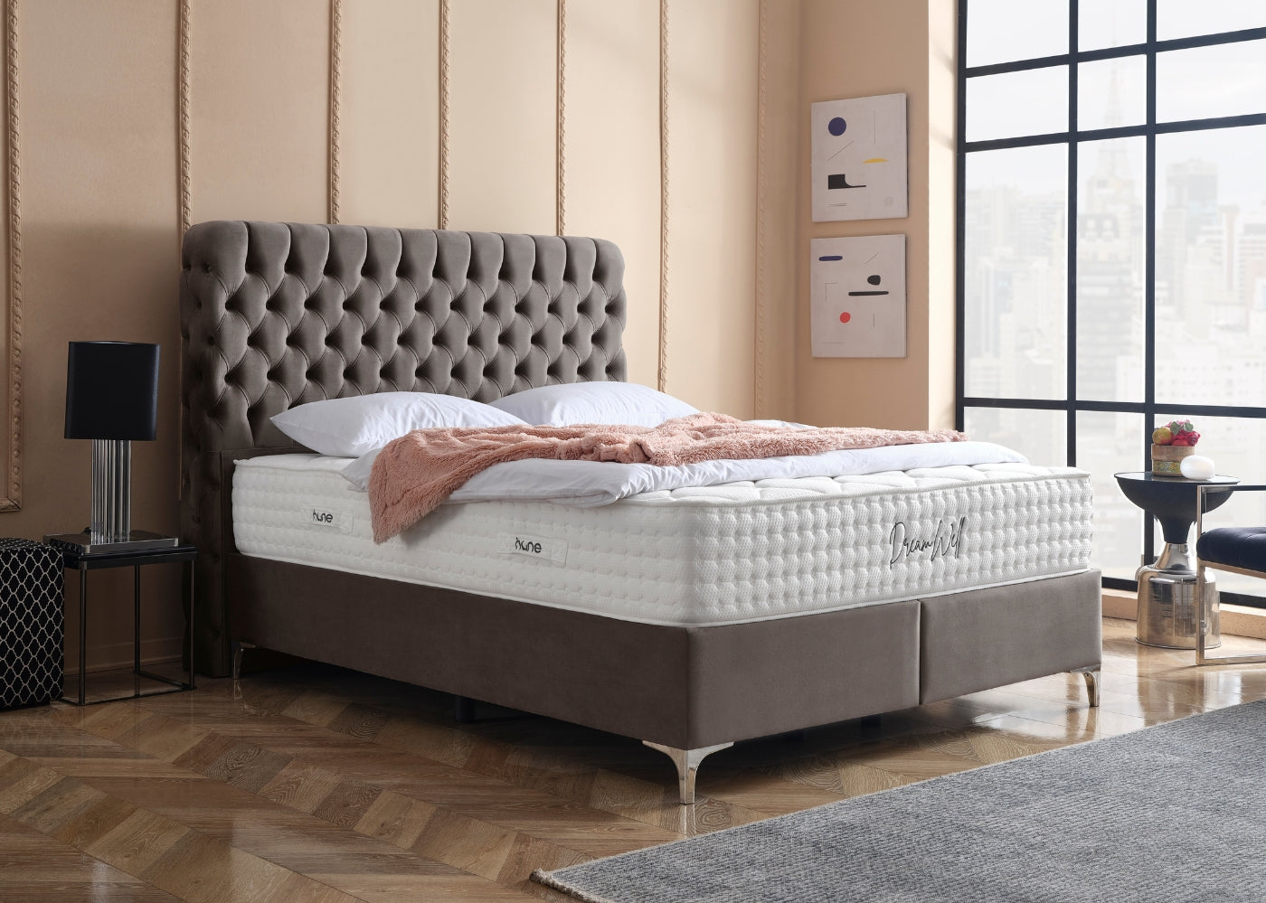 Bett mit Bettkasten HERMES