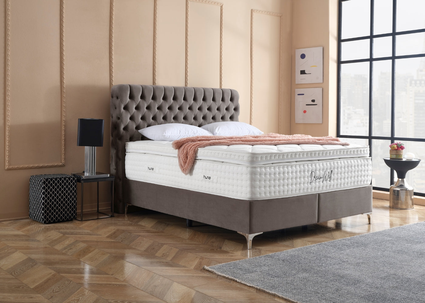 Bett mit Bettkasten HERMES