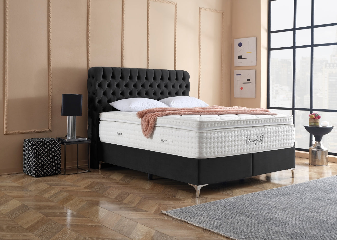 Bett mit Bettkasten HERMES