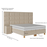 Komplettes Bett MAJESTIC (inkl. Cloudy Matratze)