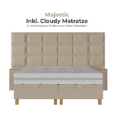 Komplettes Bett MAJESTIC (inkl. Cloudy Matratze)