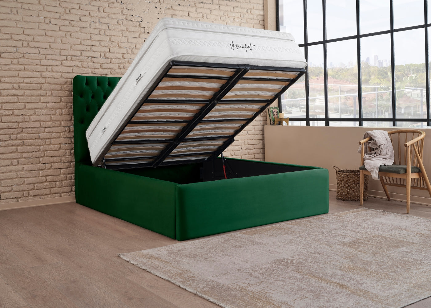 Posteľ s úložným priestorom XXL ROMA ONE