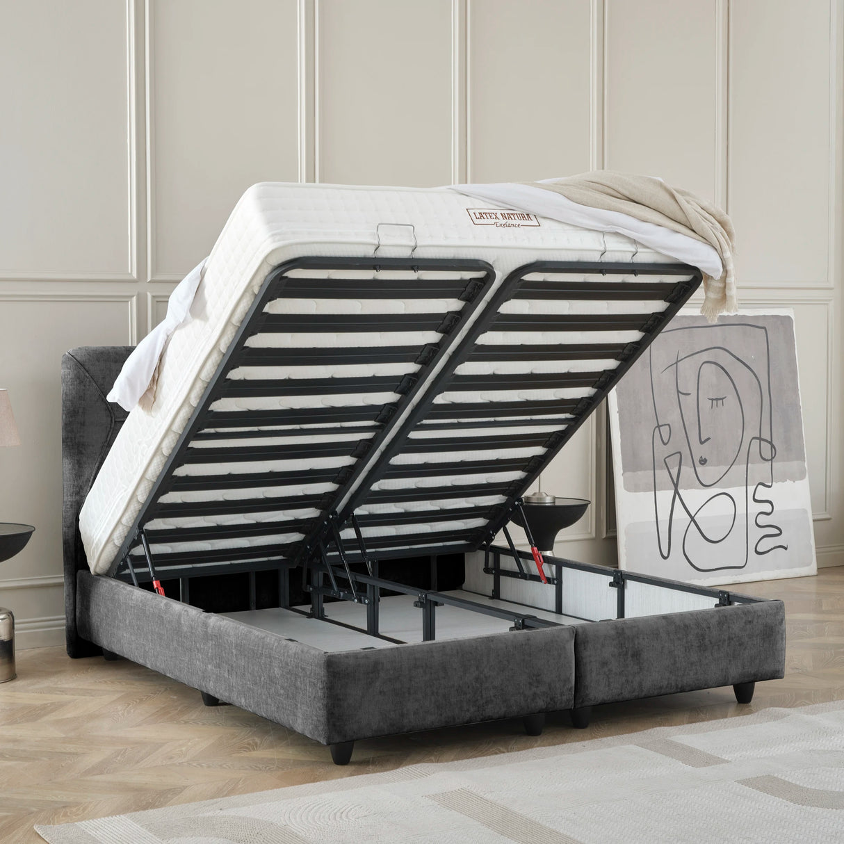 Bett mit Stauraum SleepPro