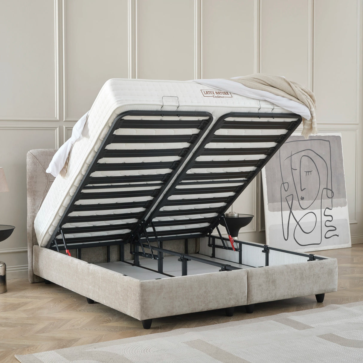 Bett mit Stauraum SleepPro